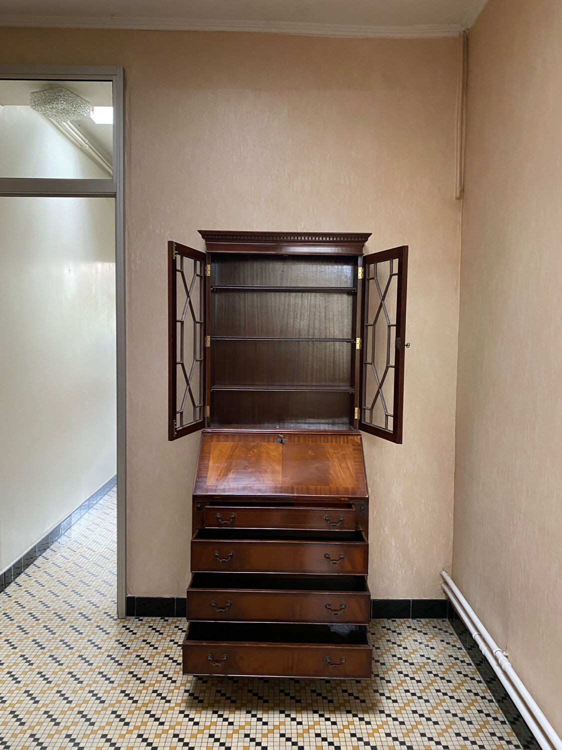 English solid wood scriban