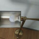 Articulated brass lamppost