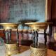 Italian Empire Bronze and Brass Tazzas with Sphinxes, 1800s, Set of 2