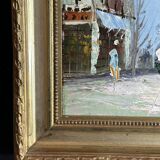 School of Paris, 20th century - Oil on cardboard - The Grands Boulevards