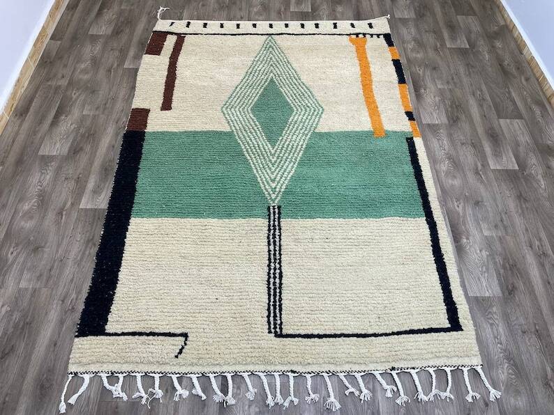 Handmade wool rug 3*2m Moroccan