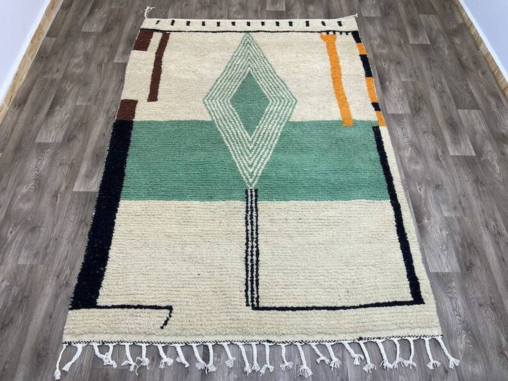 Handmade wool rug 3*2m Moroccan