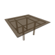 Tobia Scarpa dining table for Gavina 1960s, André model