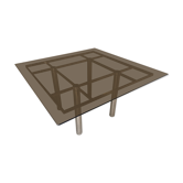 Tobia Scarpa dining table for Gavina 1960s, André model