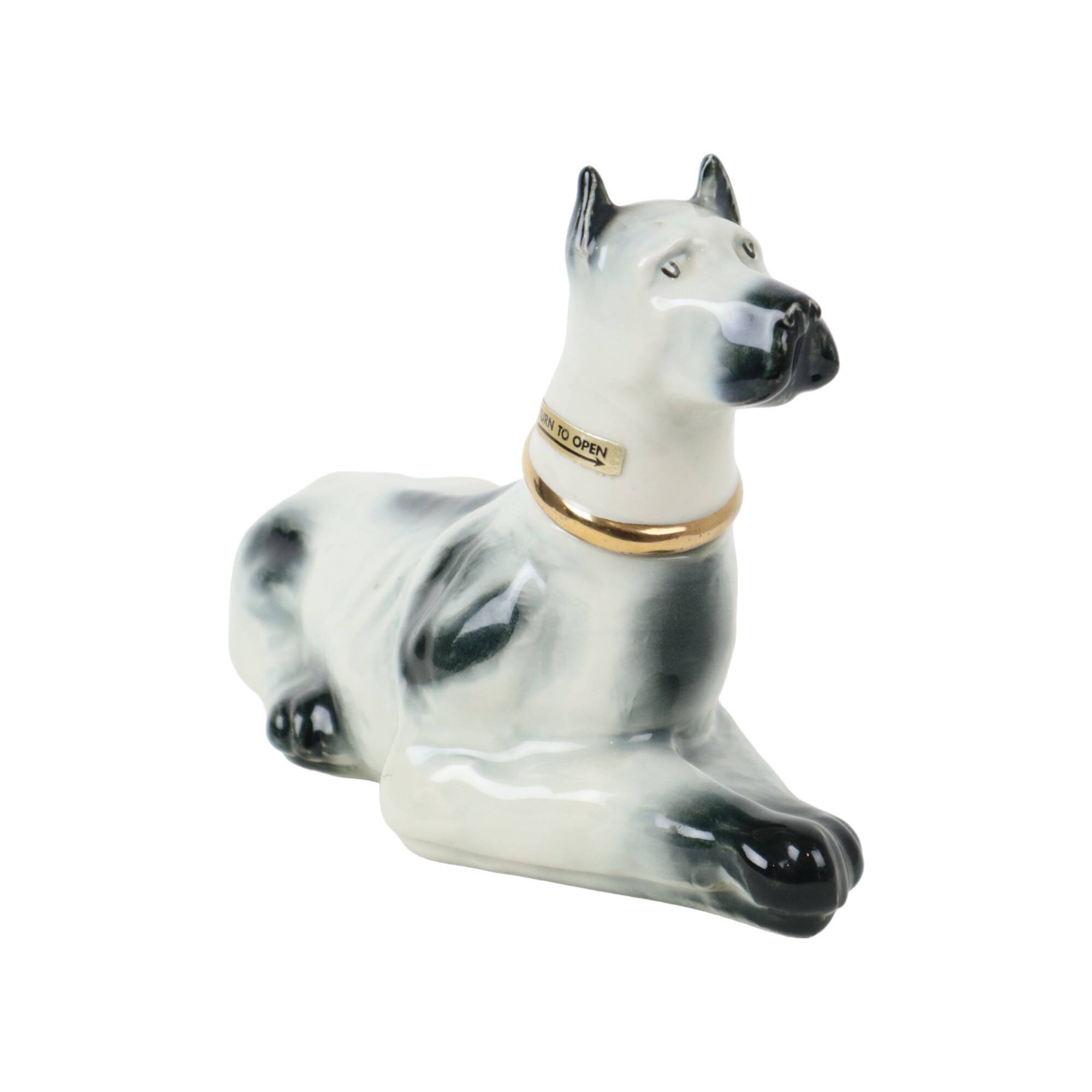 Beautiful Vintage Danish Dog Carafe James Beam Distilling Porcelain 1976