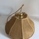 Suspension fleur rotin