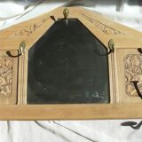 Art Deco mirror coat rack