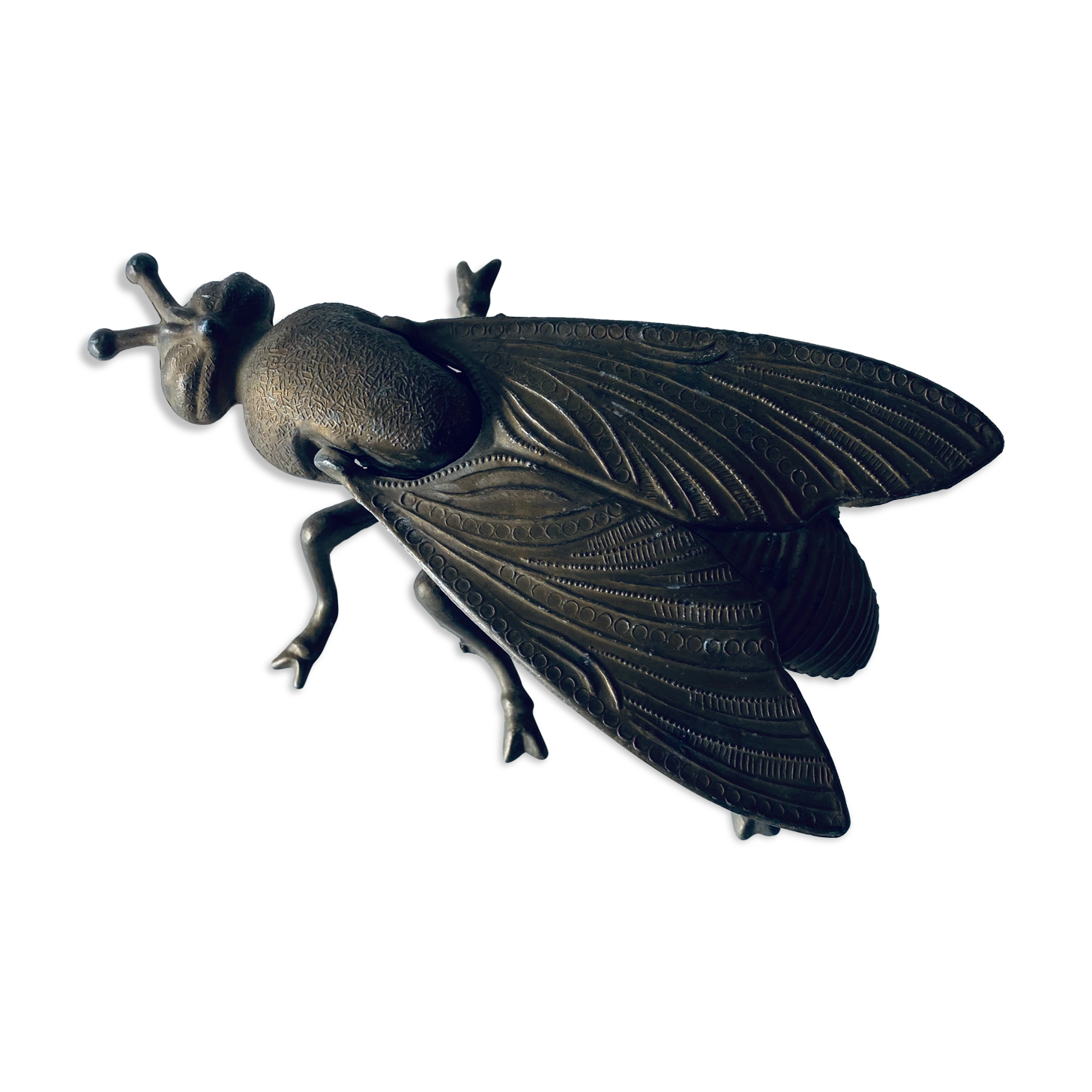 Cendrier mouche en laiton