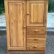 Vintage Scandinavian chest of drawers in solid pine from the 1980s.