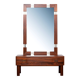 Miroir suédois du milieu du siècle avec console de coiffeuse – Ateljé Glas & Trä
