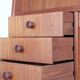Tall mid-century teak secretary desk / Danish modern design / 1960s