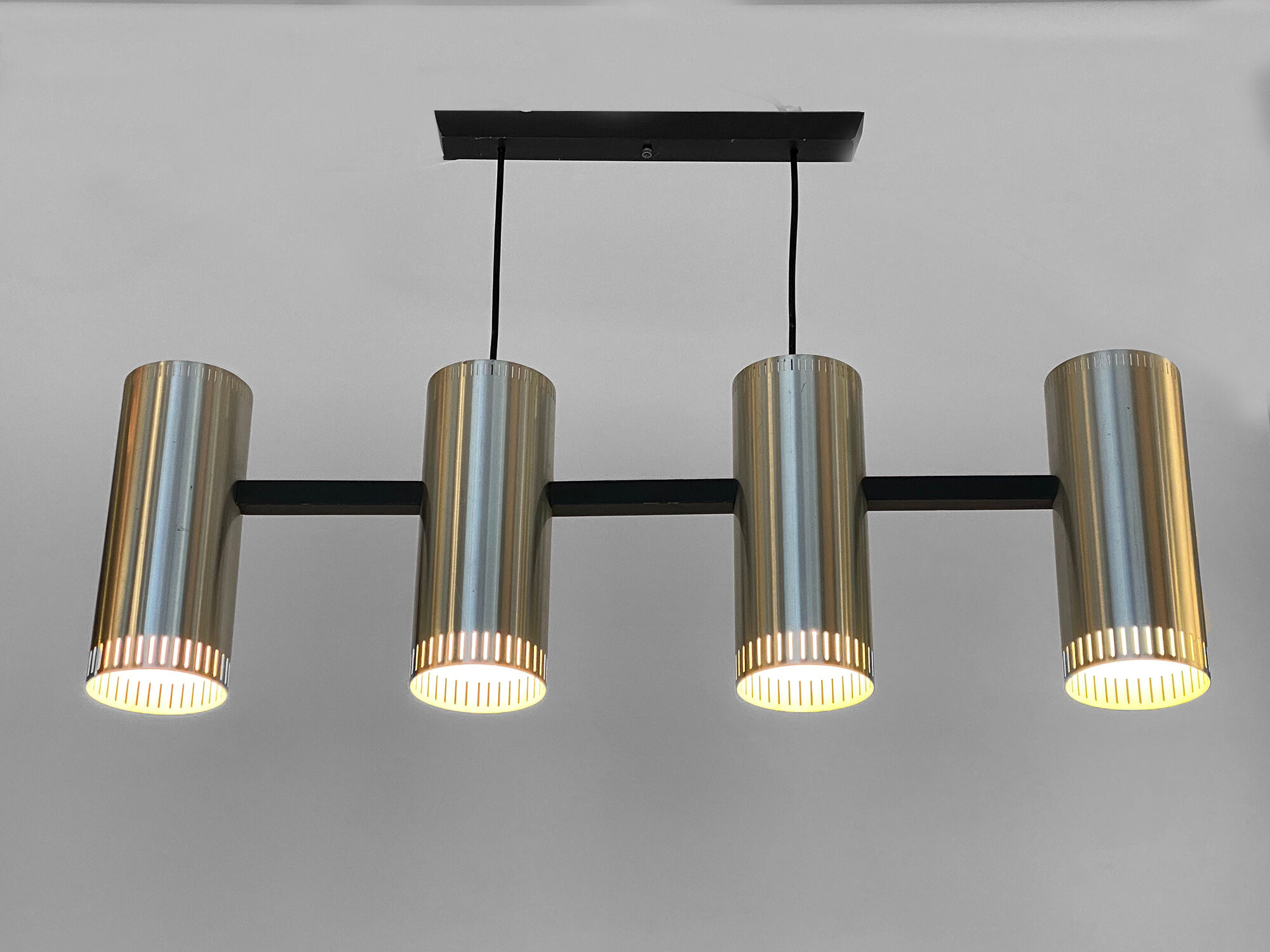 Pendant light "Cylinder IV" by Jo Hammerborg for Fog & Mørup. Denmark 1960s
