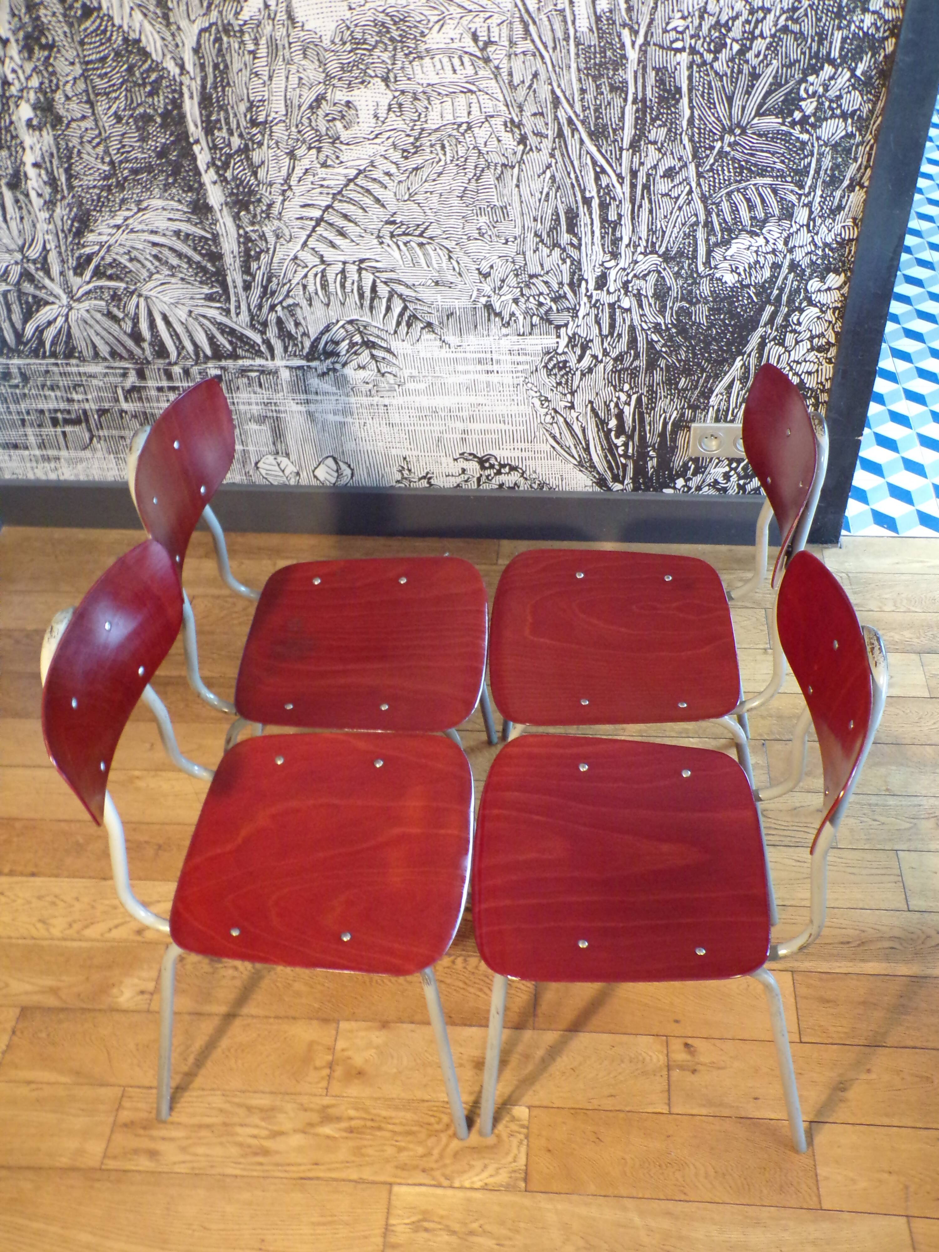 Set of 4 vintage pagwood chairs