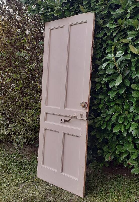 Old exterior entrance door solid H225xW86cm solid wood