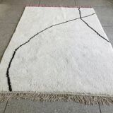 Tapis bérbere blanc décoré 200cmx250cm