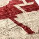 Moroccan Berber carpet Boujaad red and ecru 2,41 x 1.35 m