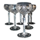 SAINT-LOUIS Balloon Wine Glass ROEMER in cut crystal star 1930 H15.3cm