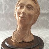 Bust face of woman art design 1950