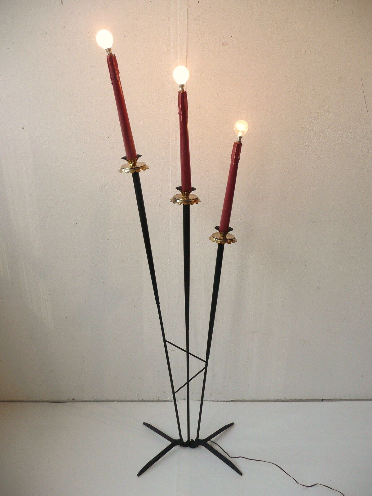 Lamppost in candlelight 50s vintage 1950 to restore