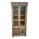 small oak display cabinet, 3 drawers