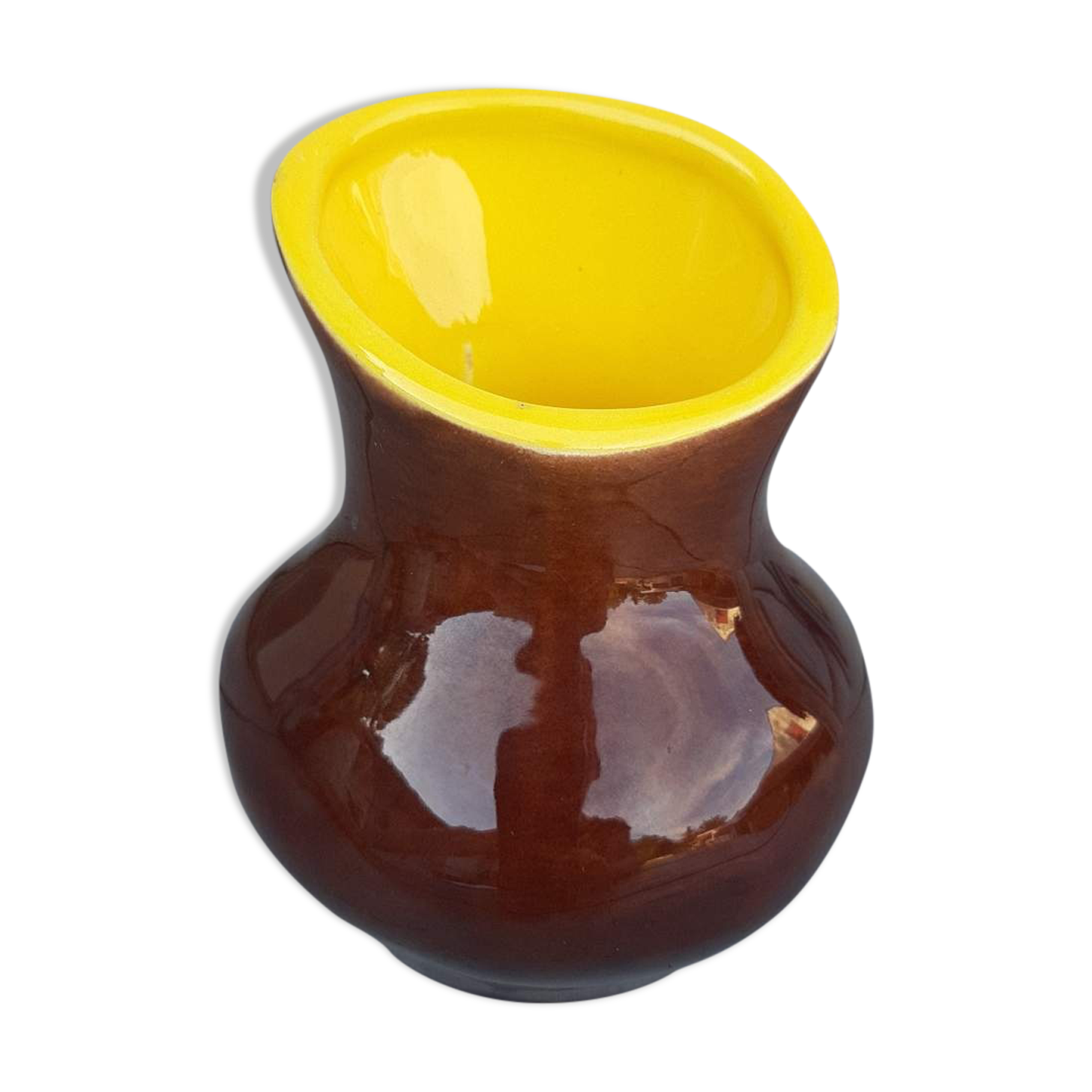 Vase en grès émaillé Poet Laval années 60