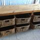 Craft furniture with wicker baskets