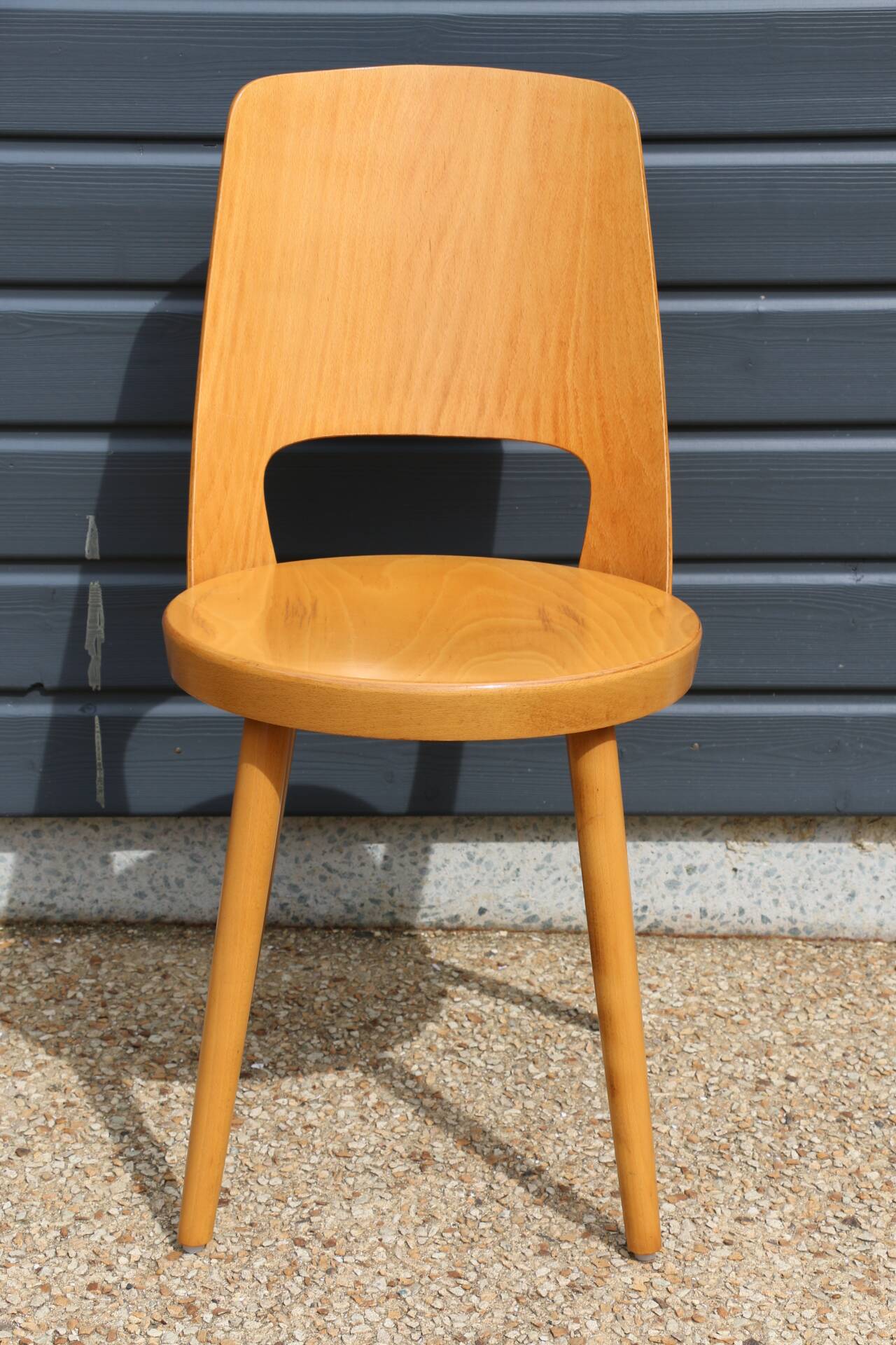 5 BAUMANN “MONDOR” light beech chairs