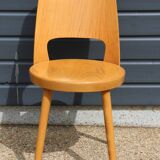 5 chaises BAUMANN « MONDOR » hêtre clair