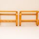 Scandinavian bentwood and glass bedside tables from Gemla, 1920s, set of 2