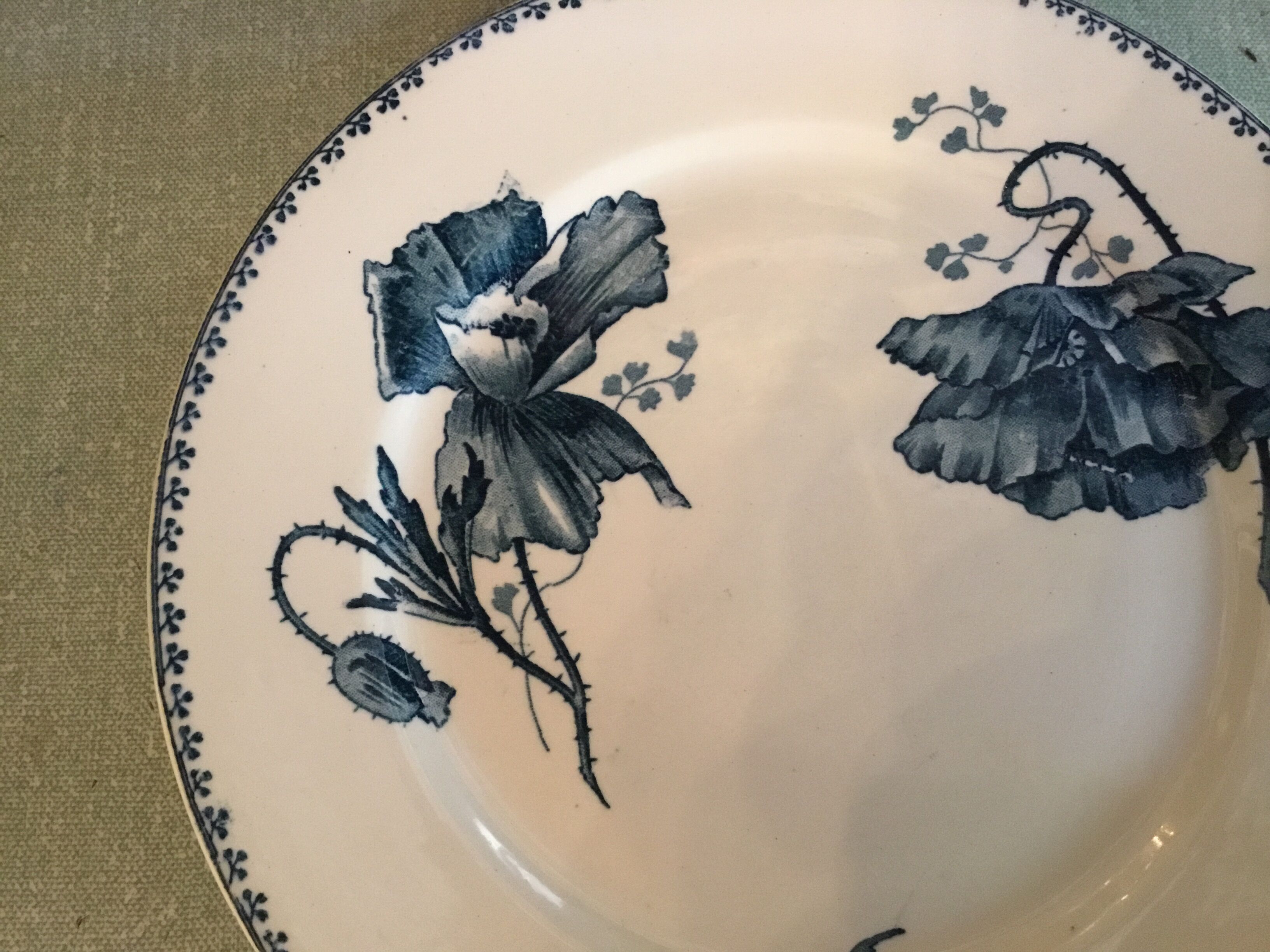 Assiette « Coquelicot » Sarreguemines