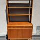 Swedish teak bookcase with cabinet, 1960s