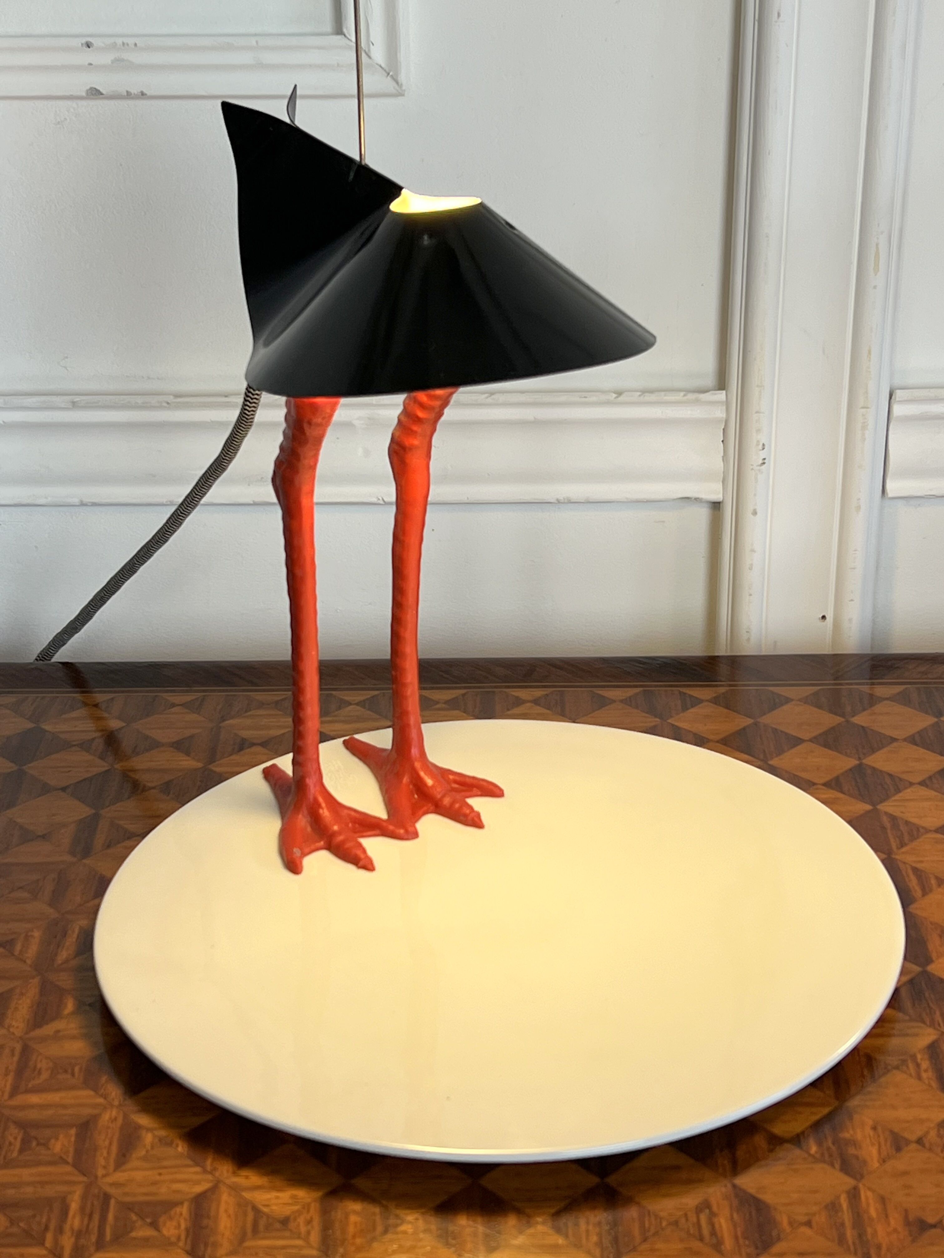 Lamp by Ingo Maurer 1982 bibibibi limited edition metal / porcelain model