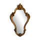 Antique gilded mirror in Louis XV Rococo style.