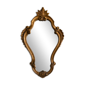 Antique gilded mirror in Louis XV Rococo style.