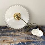 Set of two white opaline suspensions