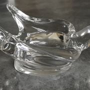 Vide-poche presse-papiers en forme d’oiseau, hirondelle en cristal