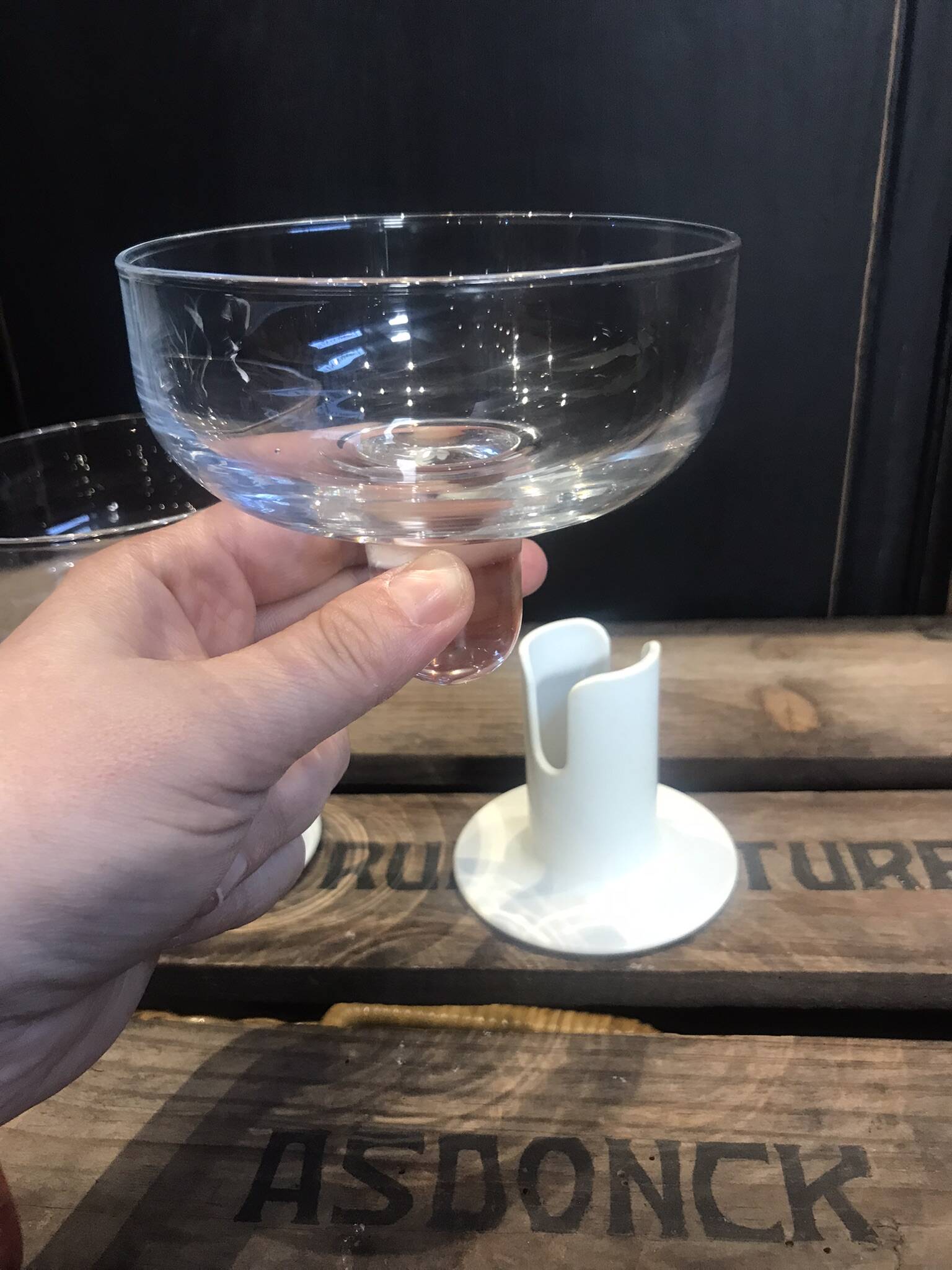 2 Kaveri 80's design champagne glasses by Jorma Vennola for Iittala