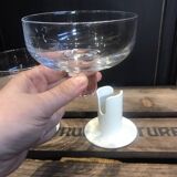 2 Kaveri 80's design champagne glasses by Jorma Vennola for Iittala