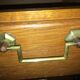 Secrétaire bureau vintage  4 pieds compas années 50