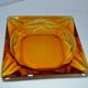 70's vintage amber ashtray