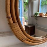 Miroir rotin 33cm