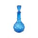 Carafe vintage verre bleu cobalt le smith glass co moon stars sixties usa 32cm
