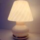 Mushroom table lamp made of pale pink murano glass