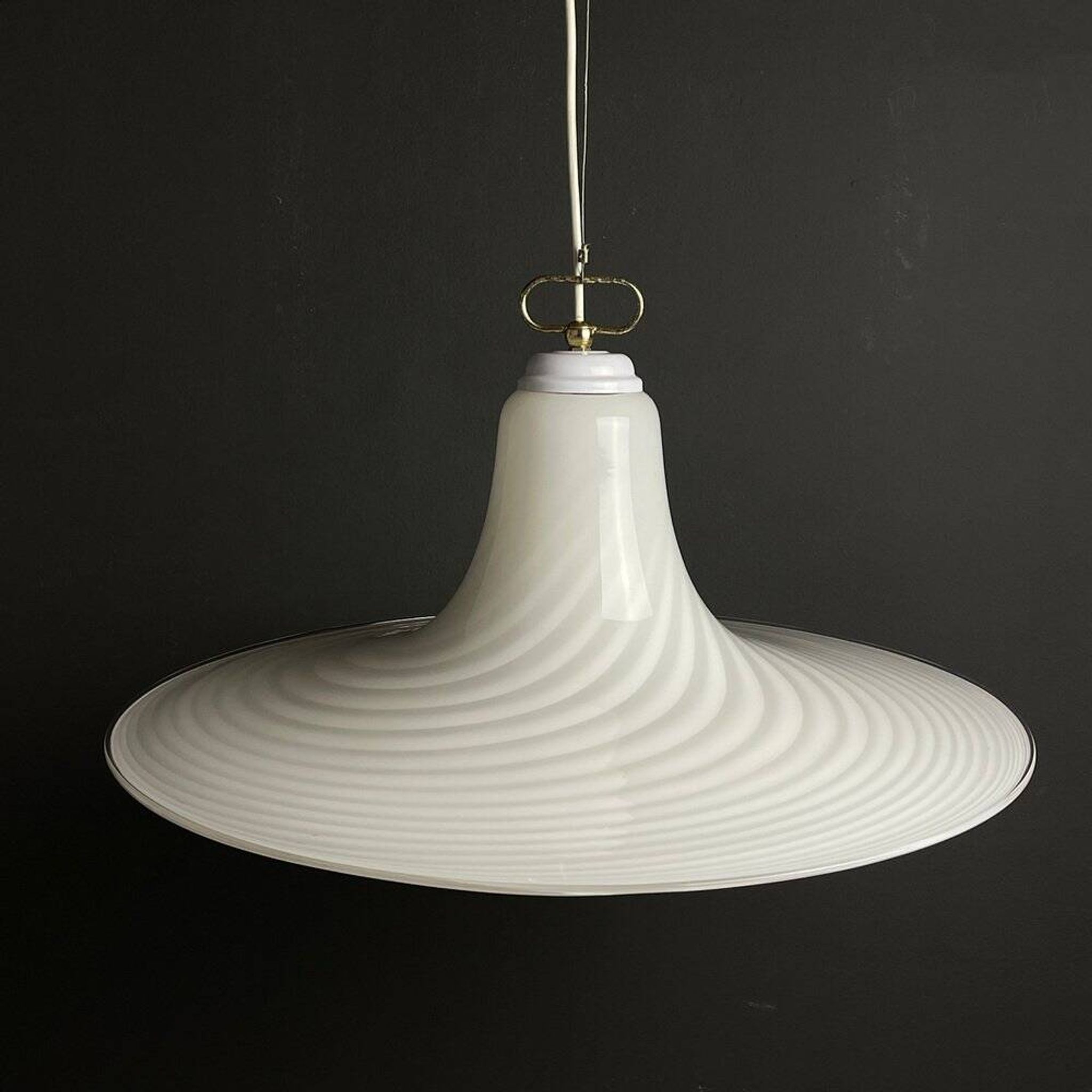 Murano glass pendant lamp Tourbillon by Vetri Murano, Italy, 1970s
