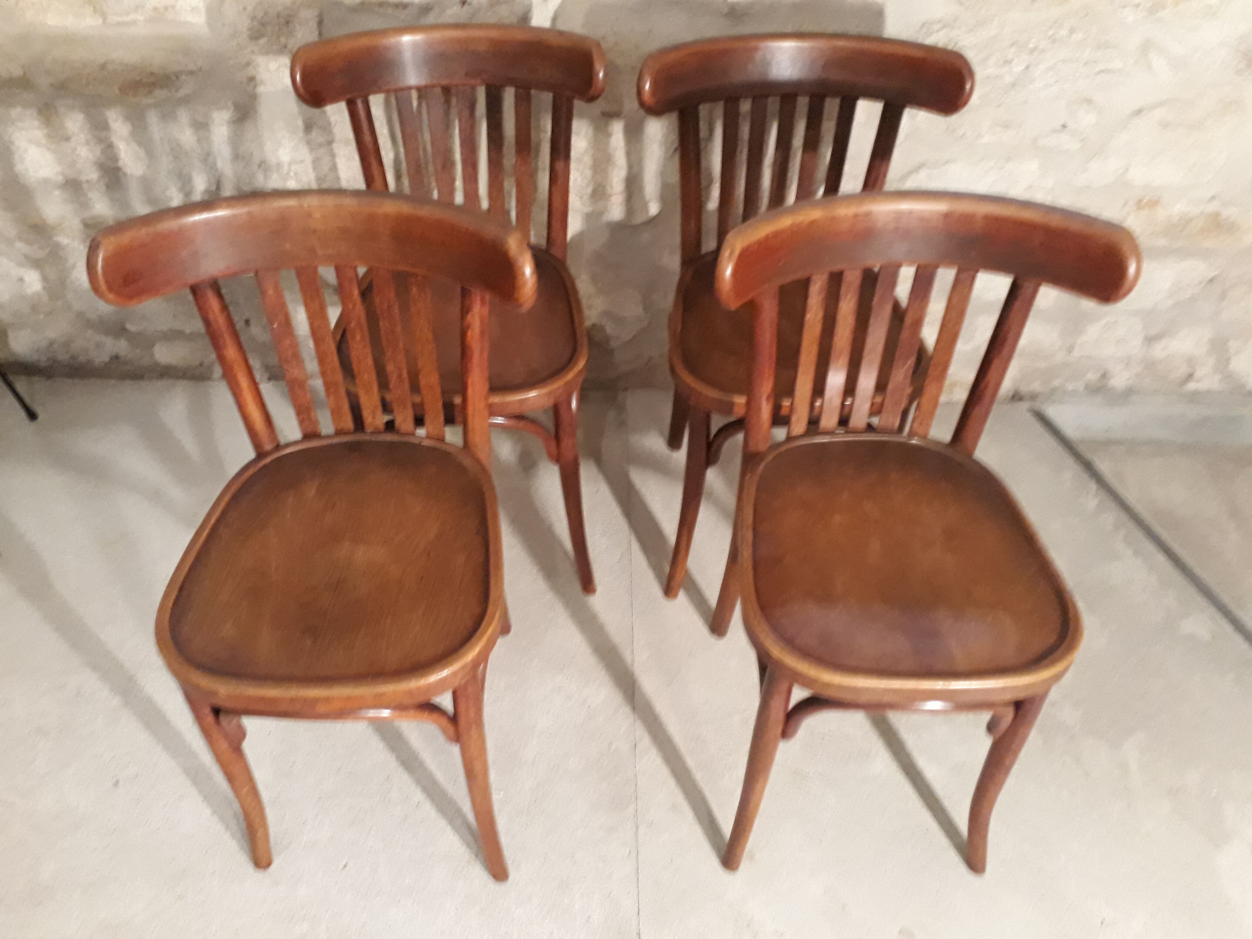 Suite of 4 chairs bistro 5 bars