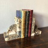 Old marble bookends
