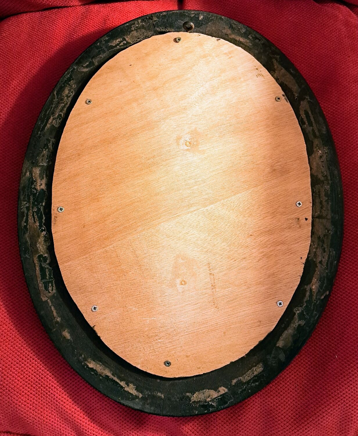 Napoleon III oval frame with curved window