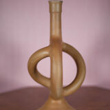 Brutalist terracotta vase