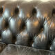 Authentic chesterfield 3-seater sofa fleming & howland - black leather