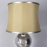 Vintage 1970s floor lamp with chromed metal spheres, Italian design